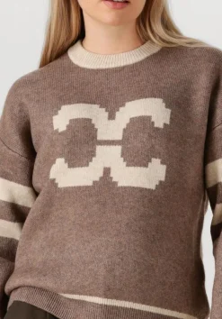 CO'COUTURE e trui row coco logo knit bruin Clearance
