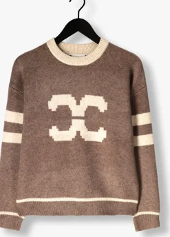 CO'COUTURE e trui row coco logo knit bruin Clearance