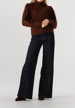 CO'COUTURE e trui row puff rib rollneck bruin Hot