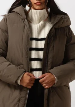 ELVINE e gewatteerde jas eliza bruin