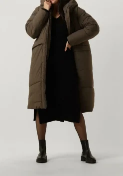 ELVINE e gewatteerde jas eliza bruin