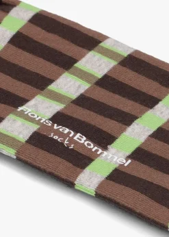 FLORIS VAN BOMMEL e sokken de sokker 12 bruin New