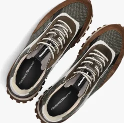 FLORIS VAN BOMMEL e lage sneakers sfm-10156 de grommer bruin Clearance