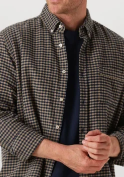 FORÉT e forét casual overhemd creek flannel shirt bruin Online