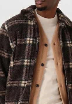 FORÉT e forét jack cabin zip fleece bruin New