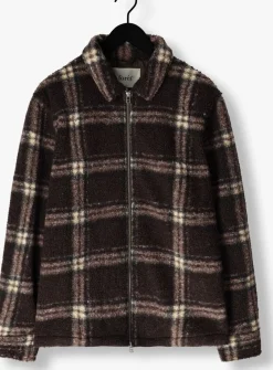 FORÉT e forét jack cabin zip fleece bruin New