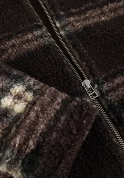 FORÉT e forét jack cabin zip fleece bruin New