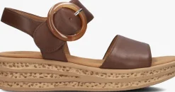 GABOR e platte sandalen 550.2 bruin Best