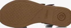 GABOR e platte sandalen 063 bruin