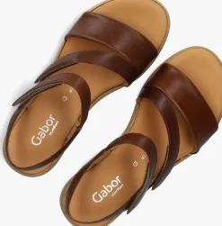 GABOR e platte sandalen 063 bruin