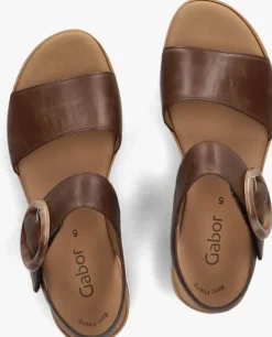GABOR e platte sandalen 550.2 bruin