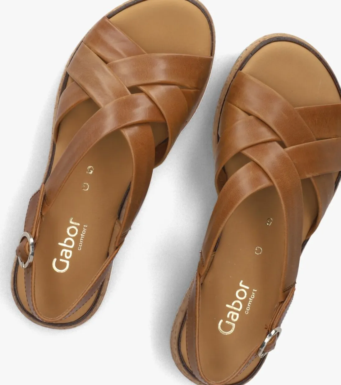 GABOR e platte sandalen 823.1 bruin New