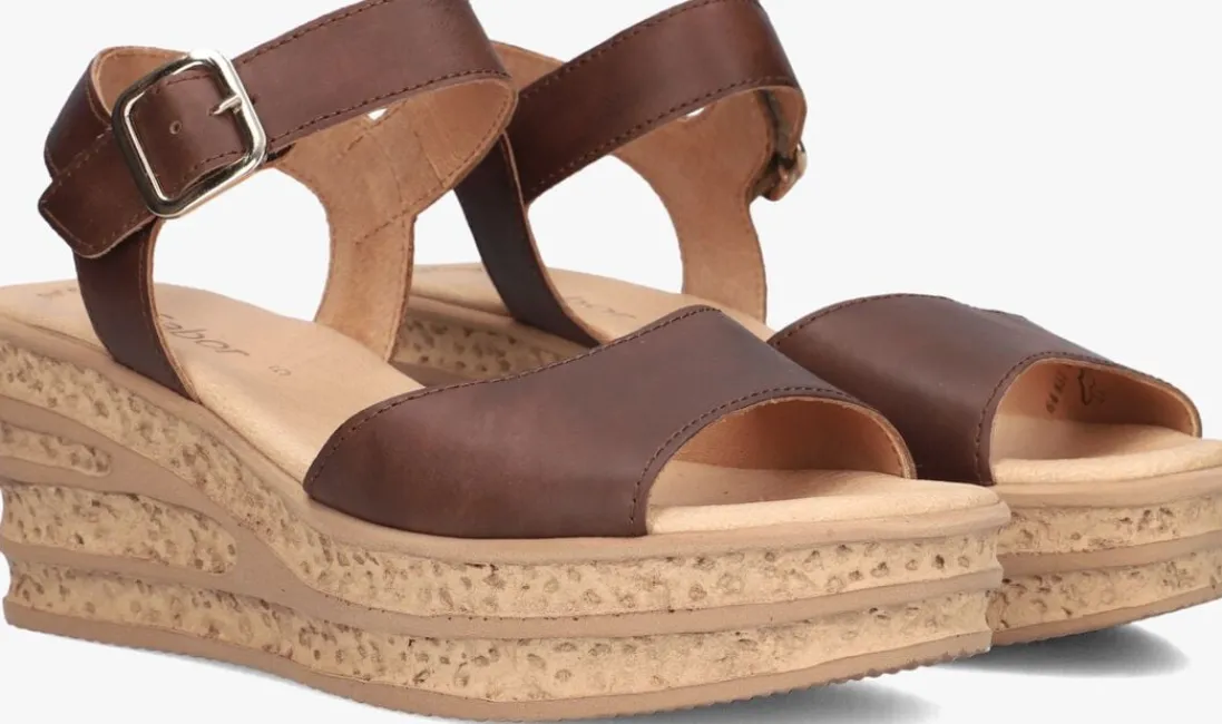GABOR e sandalen met hak 651 bruin