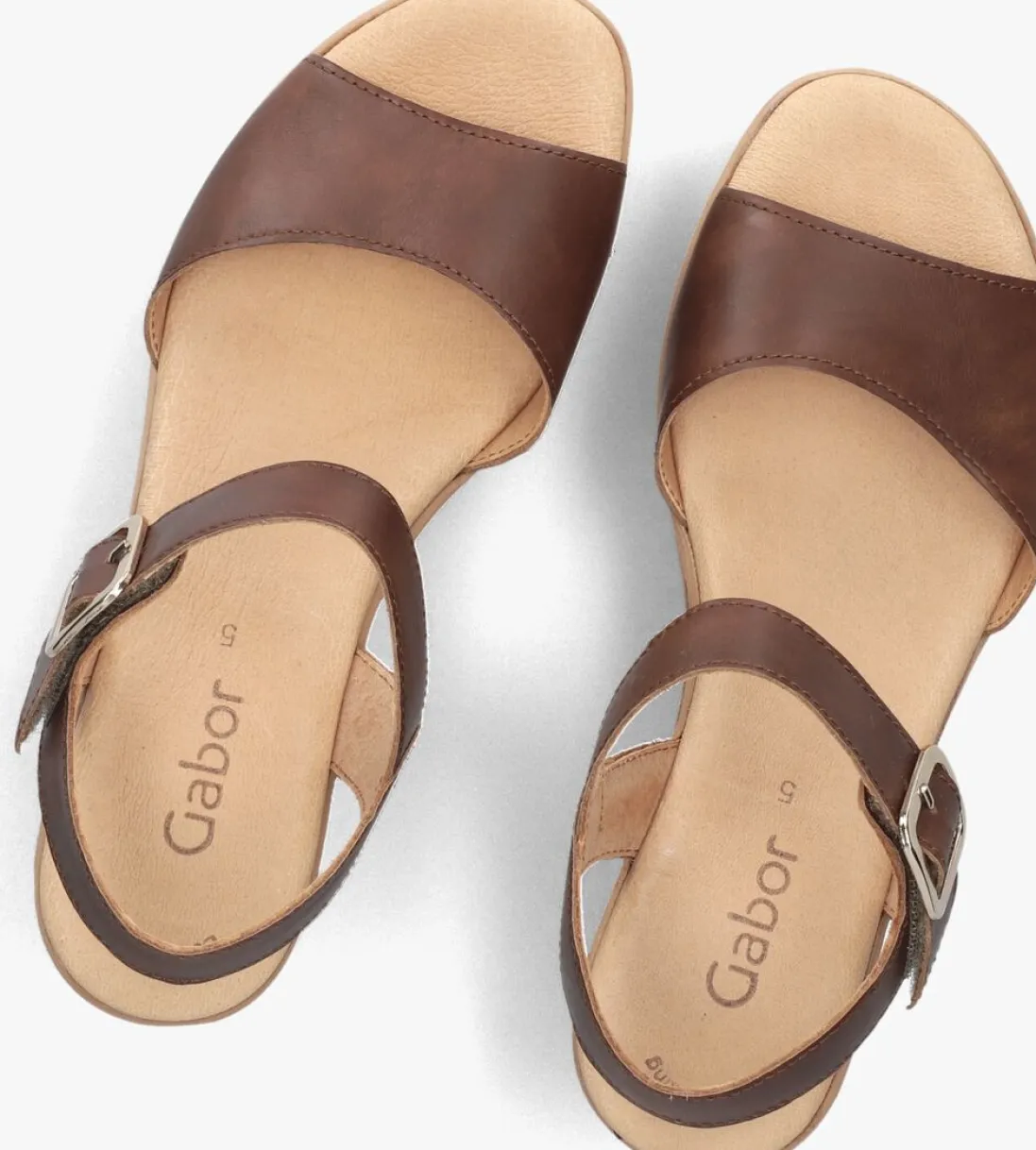 GABOR e sandalen met hak 651 bruin