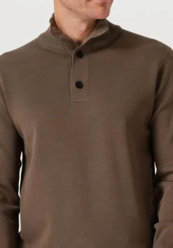 GENTI e trui turtle 3 button ls bruin Hot