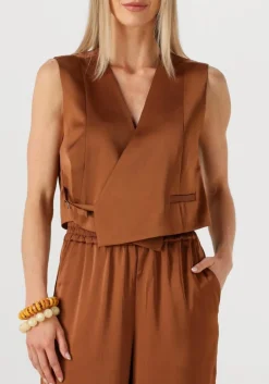 GESTUZ e gilet gzjessie waistcoat bruin Best