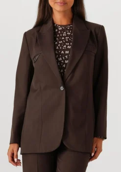 HAUTE L'AMITIÉ e haute l'amitié blazer premiere single blazer bruin New