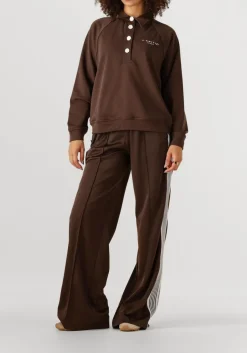 HAUTE L'AMITIÉ e haute l'amitié sweater polo logo sweat bruin Best