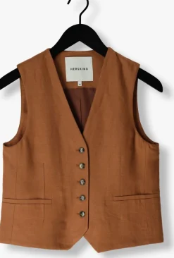 HERSKIND e gilet double up vest bruin Online