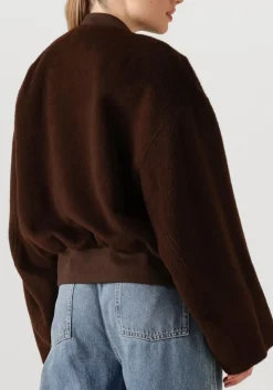 HERSKIND e jassen monica wool bomber jacket bruin Discount
