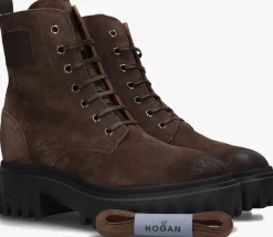 HOGAN e enkelboots h700 tronchetto bruin New