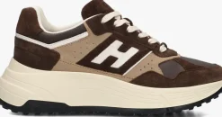 HOGAN e lage sneakers h669 allacciato h bruin