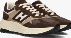 HOGAN e lage sneakers h669 allacciato h bruin