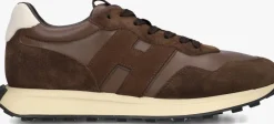 HOGAN e lage sneakers h601 allacciato h patch bruin Hot