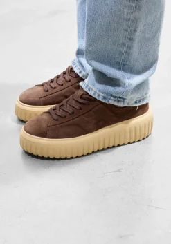 HOGAN e lage sneakers h-stripes allacciato h bruin Best