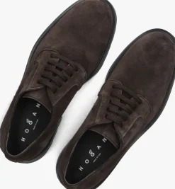 HOGAN e veterschoenen veterschoen gz bruin Outlet