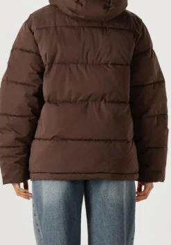 MERCER AMSTERDAM e gewatteerde jas the mercer puffer jacket bruin New