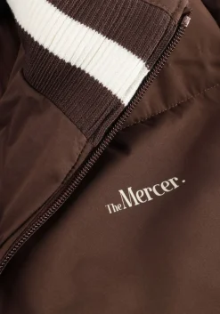 MERCER AMSTERDAM e gewatteerde jas the mercer puffer jacket bruin New