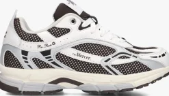 MERCER AMSTERDAM e lage sneakers the re-run white silver bruin New
