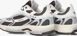 MERCER AMSTERDAM e lage sneakers the re-run white silver bruin New