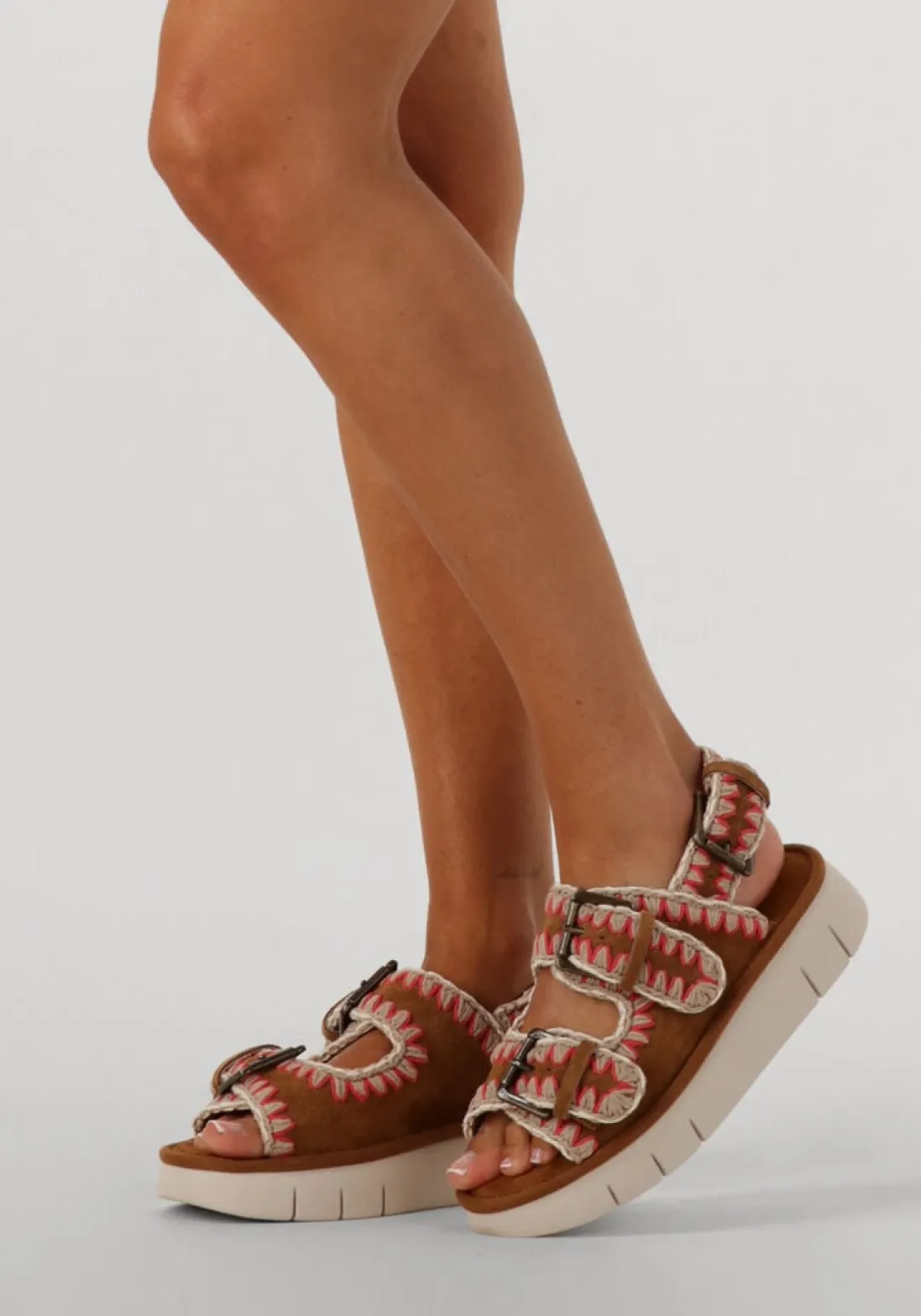 MOU e sandalen bounce sandal bruin Best