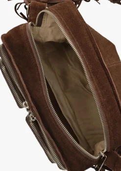 NÚNOO e núnoo schoudertas ellie fringe suède bruin Outlet