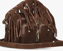 NÚNOO e núnoo schoudertas helena fringe suède bruin New