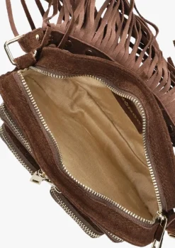 NÚNOO e núnoo schoudertas helena fringe suède bruin New