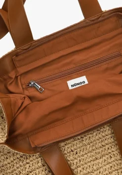 NÚNOO e núnoo shopper shopper raffia bruin Clearance