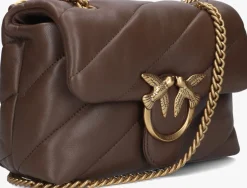 PINKO e schoudertas love puff mini bruin Clearance