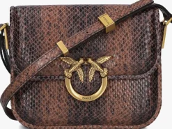 PINKO e schoudertas love box bag fl mini pelle bruin Online