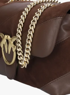 PINKO e schoudertas love puff classic bruin Clearance