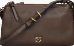 PINKO e schoudertas double mini bruin New