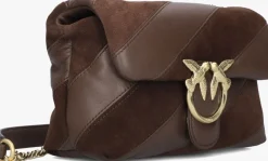 PINKO e schoudertas love puff mini bruin Discount