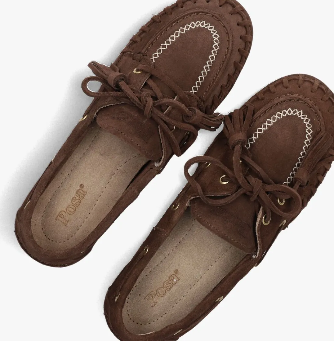 POSA e mocassins boat loafer fringe bruin Best