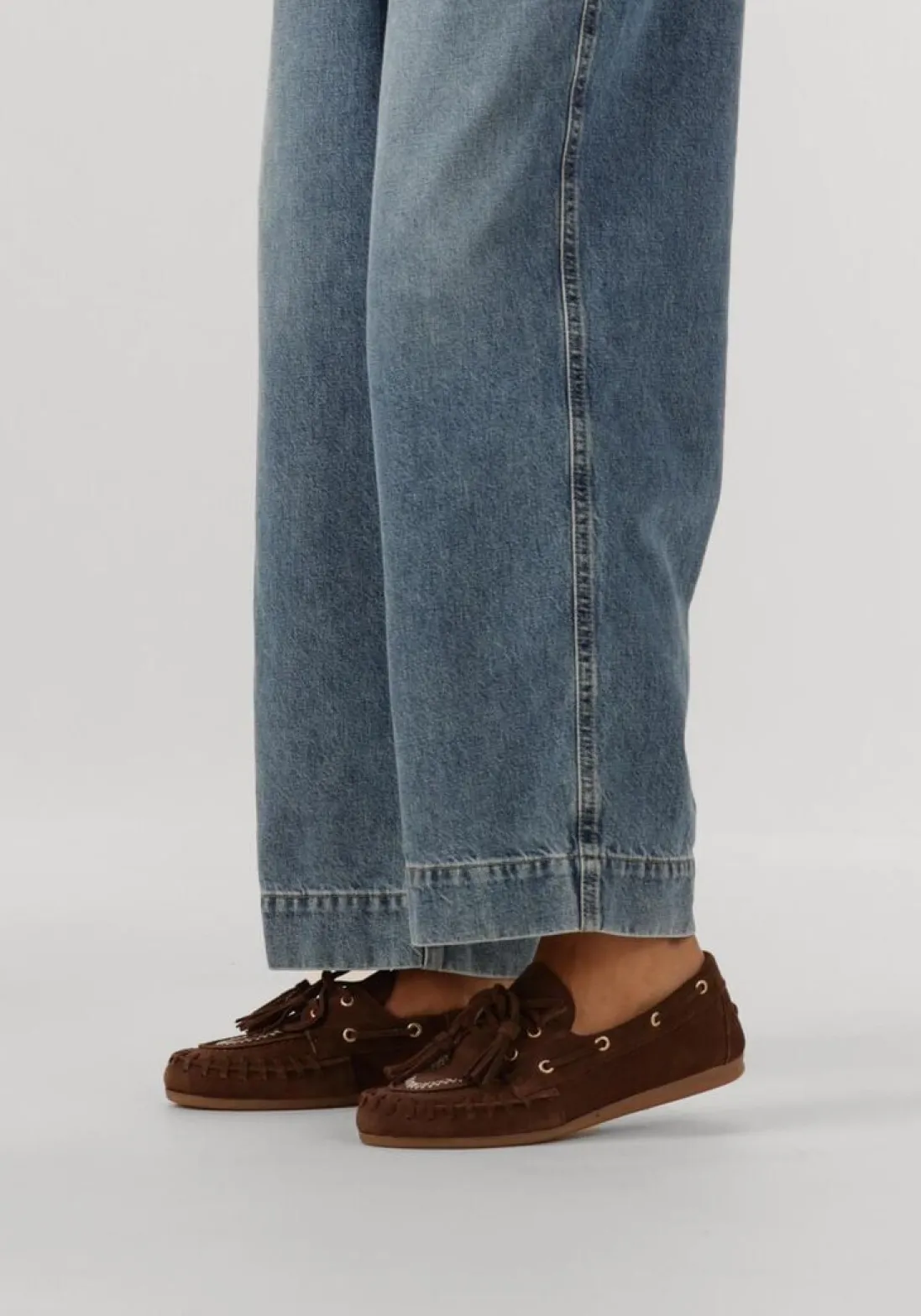 POSA e mocassins boat loafer fringe bruin Best