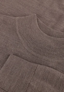 PROFUOMO e coltrui pullover mock neck merino bruin Online