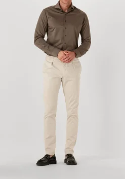 PROFUOMO e klassiek overhemd shirt x-cutaway sf japanese knitted bruin Best