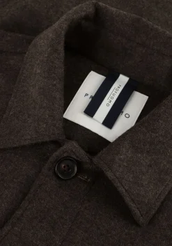 PROFUOMO e overshirt overshirt cutaway knitted bruin New