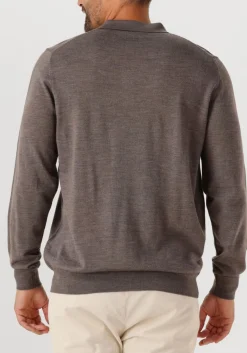 PROFUOMO e polo polo ls merino bruin